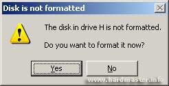 Error message