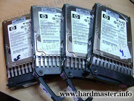 SAS disks raid-5 of the HP server