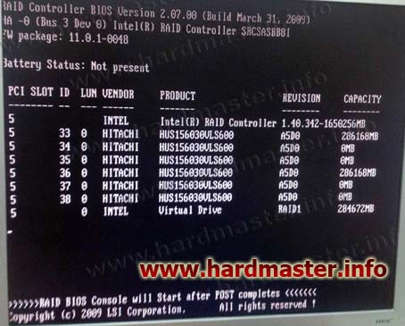 Intel SRCSASBB8I Bios
