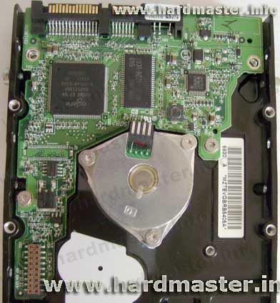 HDD view from the printed circuit board side