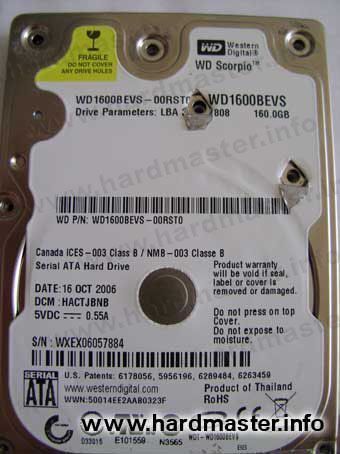 HDD WD на восстановление данных из Краснодарского края