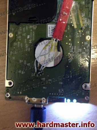 Подключение SATA кабеля к HDD WD WD5000LMVW