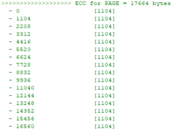 Параметры ECC для контроллера AU6998SN Параметры ECC для контроллера AU6998SN
