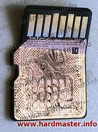 Восстановление микро флешки с трещиной