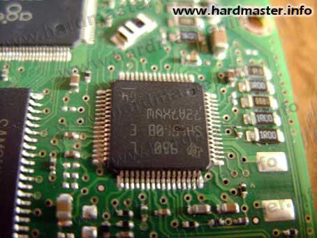 Burned out spindle engine 'turning chip'