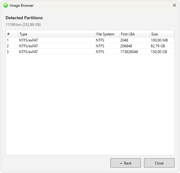 Open disk image and save files from it