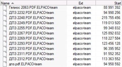 Восстановление файлов после Elpaco-Team