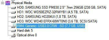Список физических томов