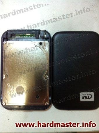 Коробочка с внешним HDD из Китая. Вид изнутри