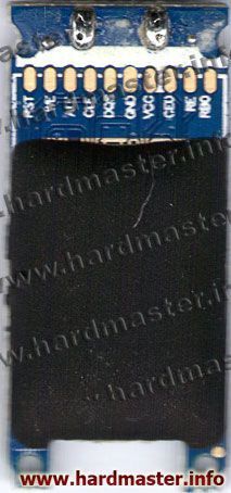 Микросхема памяти залита клеем