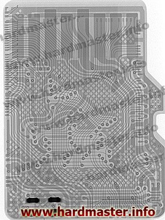 Рентгеновский снимок флешки микро сд карты памяти