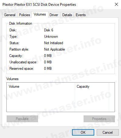 Портативный SSD Plextor EX1 не определяется в системе