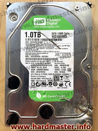 HDD порубили топором