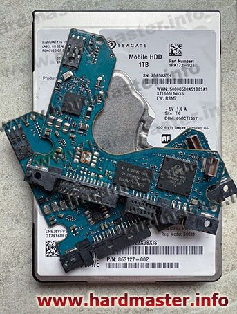 Замена контроллера на Seagate Mobile HDD