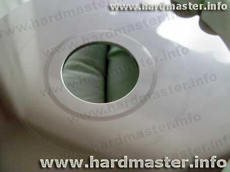 Back side of a lower disc plate