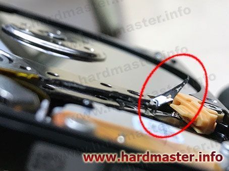 Повреждённые головки на HDD Seagate