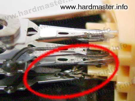 Поврежденные головы HDD ST9500325AS