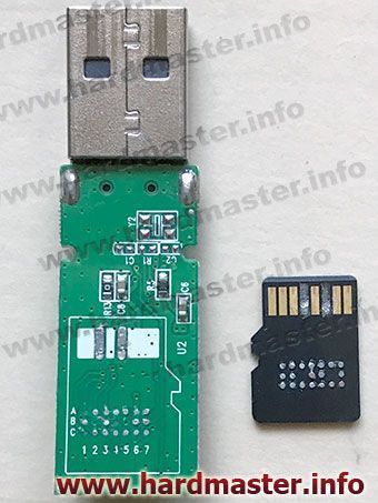 Комбинированная USB-MicroSD флешка на восстановление