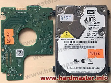 WD10JMVW-11AJGS0 с убитой ПЗУ WD10JMVW-11AJGS0 с убитой ПЗУ