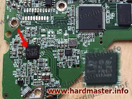 Сгоревший контроллер диска WD10EZEX-00RKKA0