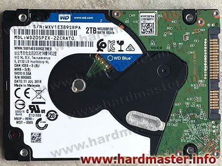 Восстановление WD20SPZX-22CRAT0