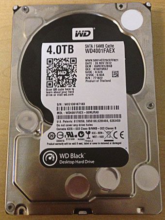 Ремонт hdd wd4001faex