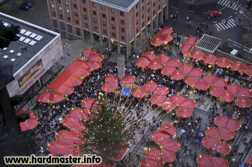 Рождественский рынок. Вид с Кёльнского собора