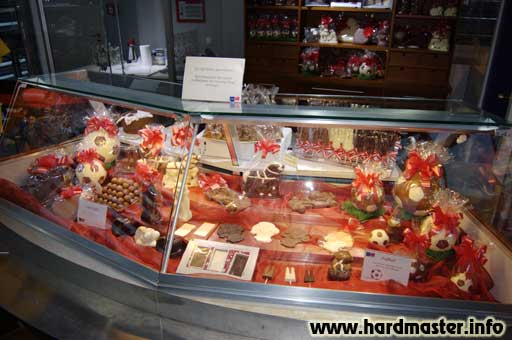 Витрина с шоколадом