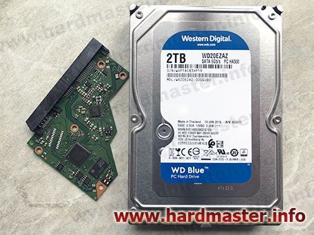 Диагностика, проверка, ремонт и восстановление данных с WD20EZAZ