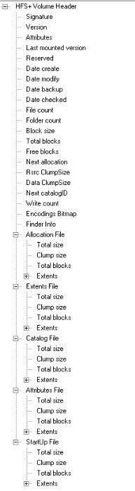Структура HFS Volume Header Структура HFS Volume Header